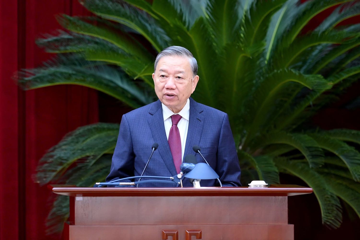 Hình ảnh: Phát biểu bế mạc của Tổng Bí thư Tô Lâm tại Hội nghị lần thứ 14 Ban Chấp hành Trung ương Đảng khóa XIII